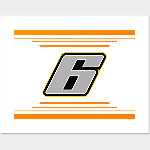 Brad Keselowski #6 2024 NASCAR Design Wall Art by AR Designs 